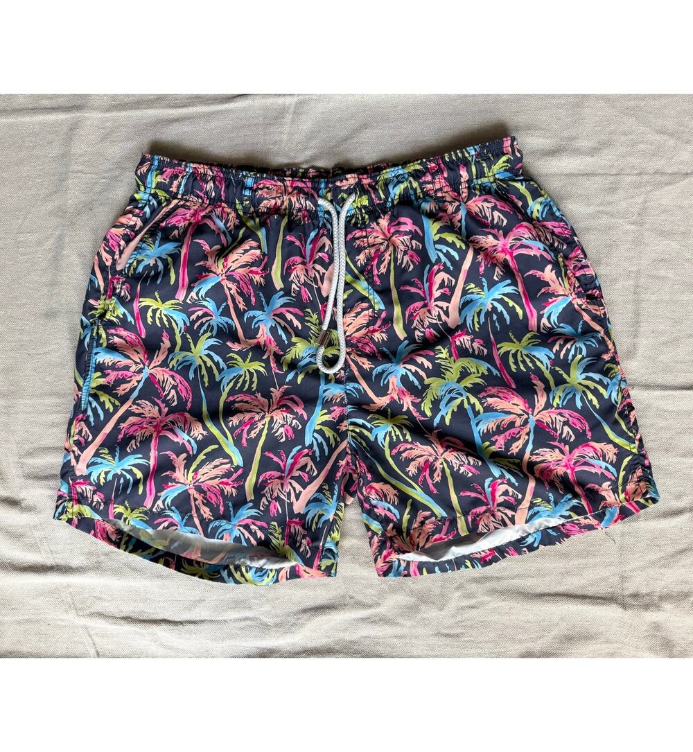 Southern Marsh Electric Playa Swim Trunks Men's M Palm Trees AOP Resort Wear